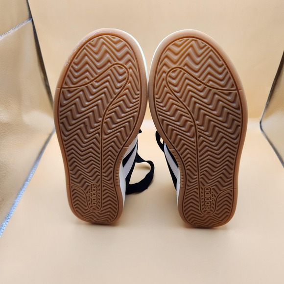 Adidas Cloudfoam Shoes Mens Size 9 Black White Low Top Casual Sneakers AJR0543 - Picture 7 of 8